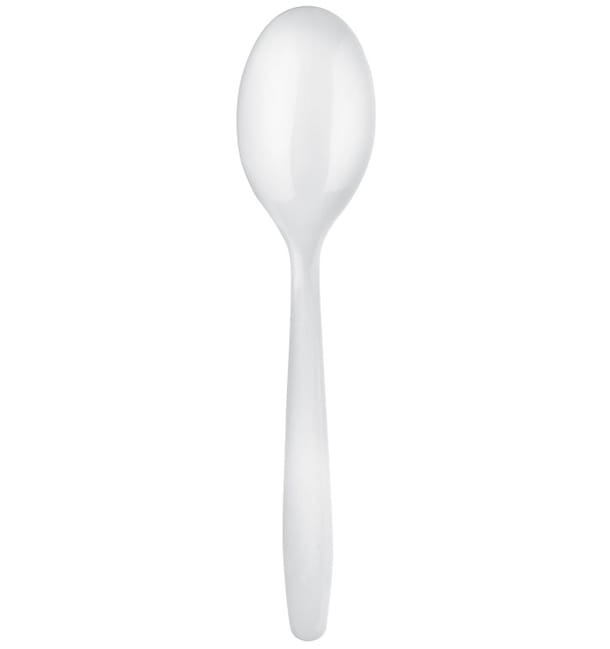 Cuchara de Plastico Easy PP Blanco 175mm (100 Uds) Cuchara de Plastico Easy PP Blanco 175mm (100 Uds)