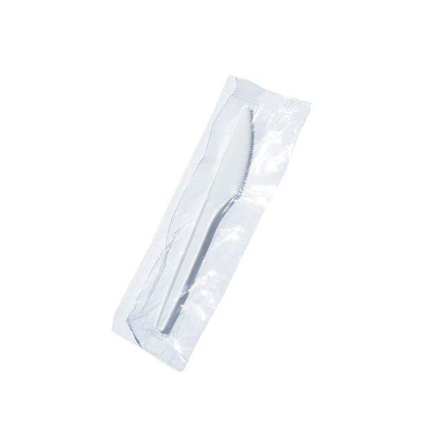 Cuchillo de Plastico PS Blanco 170 mm Estuchado (1000 Uds) Cuchillo de Plastico PS Blanco 170 mm Estuchado (1000 Uds)