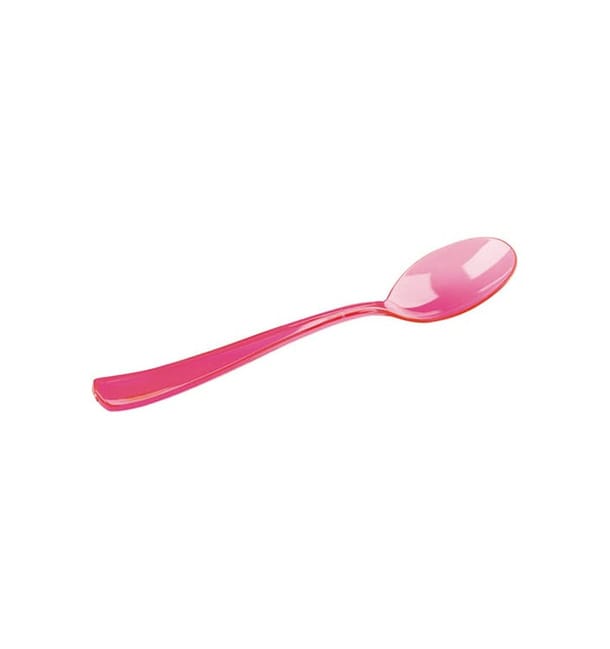 Cuchara de Plastico Premium Frambuesa 160mm (180 Uds) Cuchara de Plastico Premium Frambuesa 160mm (180 Uds)