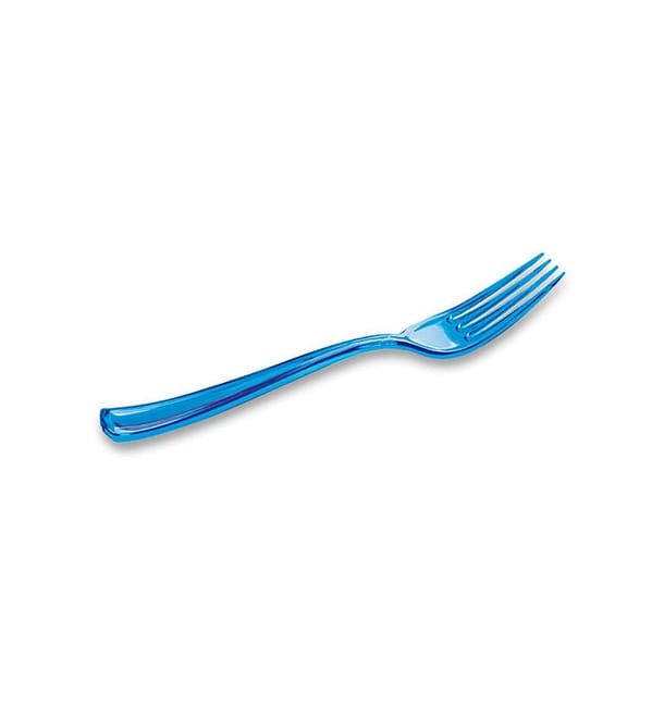 Tenedor de Plastico Premium Turquesa 190mm (10 Uds) Tenedor de Plastico Premium Turquesa 190mm (10 Uds)