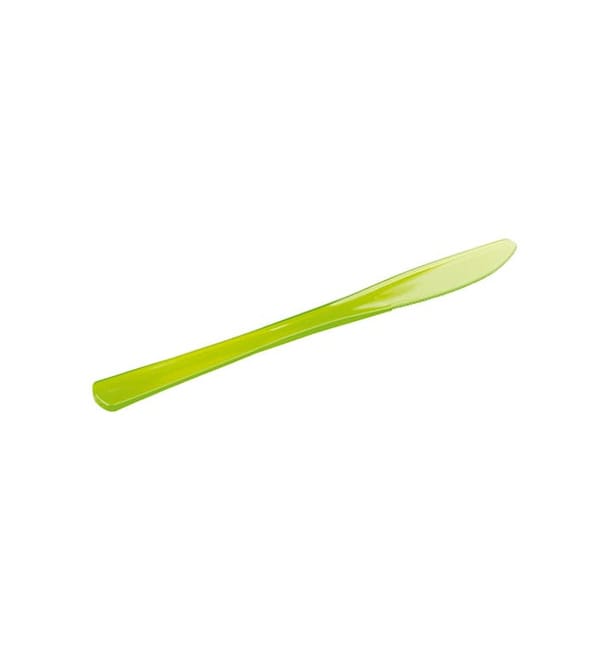 Cuchillo de Plastico Premium Verde 200mm (10 Uds) Cuchillo de Plastico Premium Verde 200mm (10 Uds)