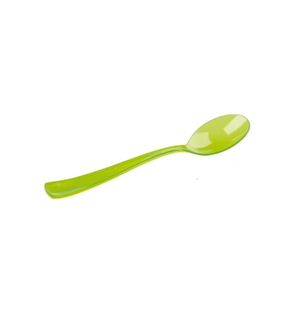 Cuchara de Plastico Premium Verde 160mm (180 Uds) Cuchara de Plastico Premium Verde 160mm (180 Uds)