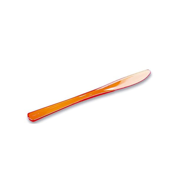 Cuchillo de Plastico Premium Naranja 200mm (10 Uds) Cuchillo de Plastico Premium Naranja 200mm (10 Uds)