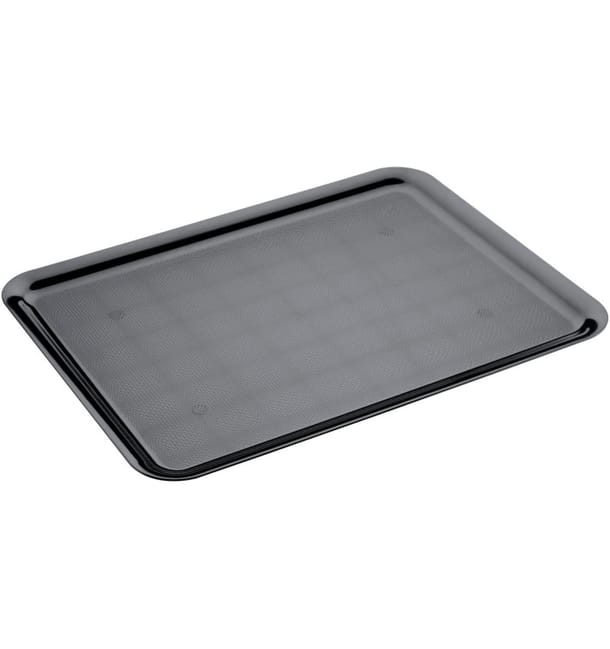 Bandeja Plastico Tray Negra 37x50cm (24 Uds) Bandeja Plastico Tray Negra 37x50cm (24 Uds)