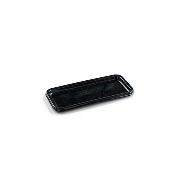 Bandeja Plastico Rectangular Mármol 35X16 cm (5 Uds) Bandeja Plastico Rectangular Mármol 35X16 cm (5 Uds)
