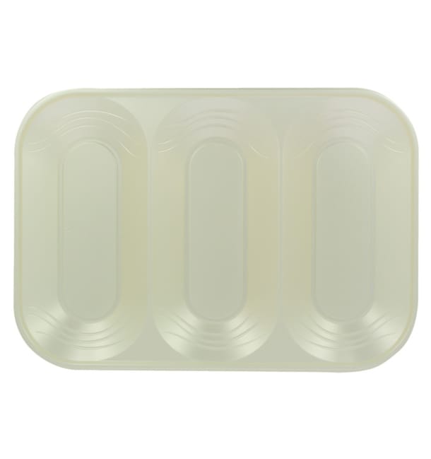Bandeja de Plastico PP "X-Table" 3C Perla 330x230mm (2 Uds) Bandeja de Plastico PP "X-Table" 3C Perla 330x230mm (2 Uds)