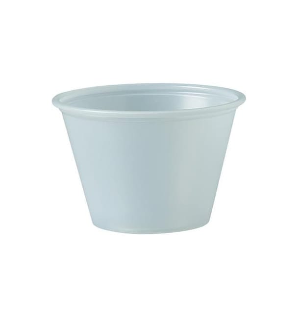 Tarrina de Plastico PS para Salsas 75ml Ø62mm (2500 Uds) Tarrina de Plastico PS para Salsas 75ml Ø62mm (2500 Uds)