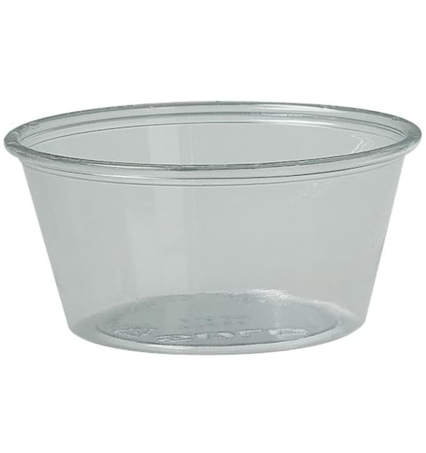 Tarrina de Plastico PET para Salsas 100ml Ø74mm (2500 Uds) Tarrina de Plastico PET para Salsas 100ml Ø74mm (2500 Uds)