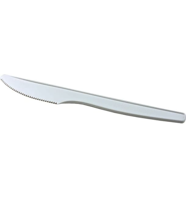 Cuchillo Biodegradable PLA Natural 160mm (1000 Uds) Cuchillo Biodegradable PLA Natural 160mm (1000 Uds)