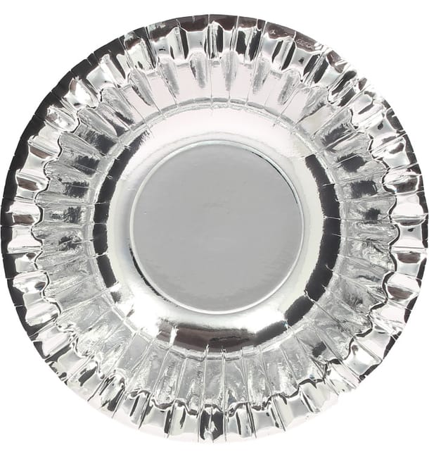 Bol de Cartón "Party" Plata Ø160mm (6 Uds) Bol de Cartón "Party" Plata Ø160mm (6 Uds)