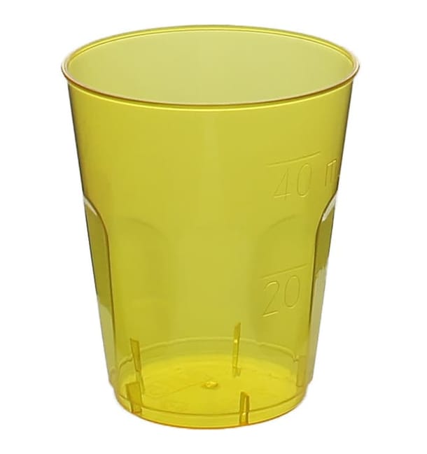 Vaso Plastico Chupito "Diamant" PS Cristal Amarillo 50ml (20 Uds) Vaso Plastico Chupito "Diamant" PS Cristal Amarillo 50ml (20 Uds)