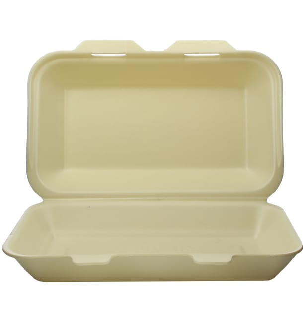 Envase Foam LunchBox Champagne 240x155x70mm (125 Uds) Envase Foam LunchBox Champagne 240x155x70mm (125 Uds)