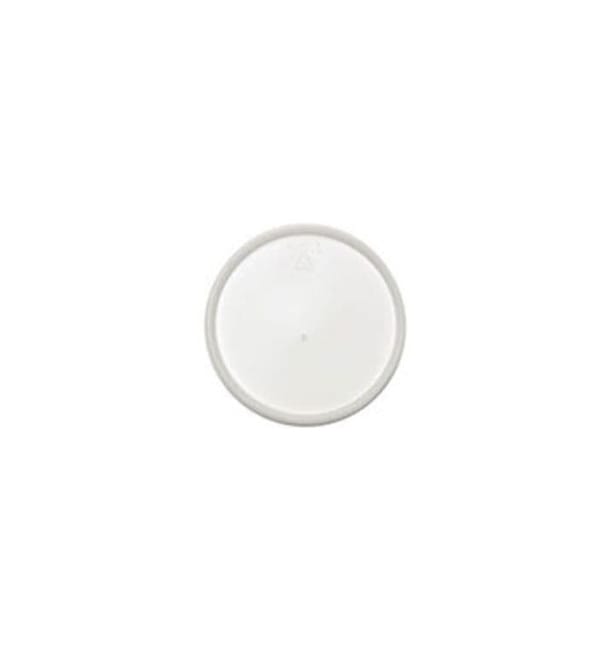 Tapa de Plastico PS Trans. Plana para Foam Ø12,7cm (100 Uds)