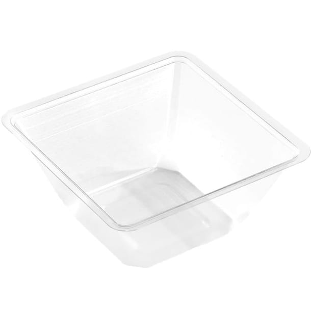 Bol mini de Plástico PET 250ml 90x90x60mm (600 Uds) Bol mini de Plástico PET 250ml 90x90x60mm (600 Uds)