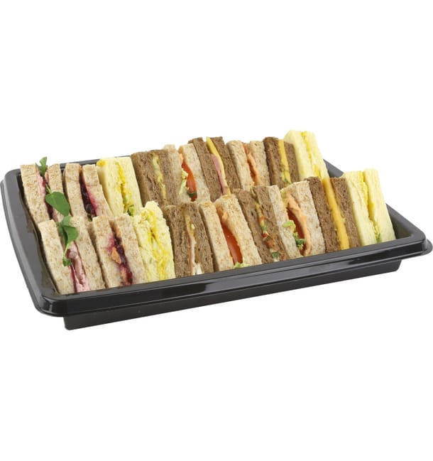 Bandeja Plastico Rectangular Negro 316x265mm (25 Uds) Bandeja Plastico Rectangular Negro 316x265mm (25 Uds)