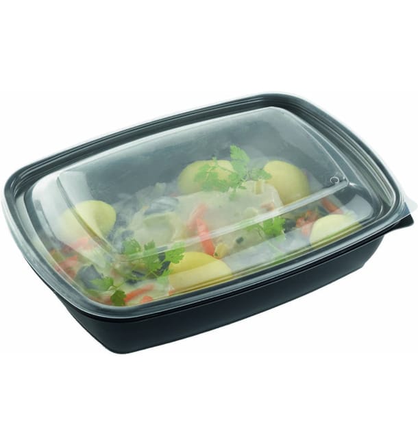Envase PP Negro + tapa 230x170x70mm (15 Uds) Envase PP Negro + tapa 230x170x70mm (15 Uds)