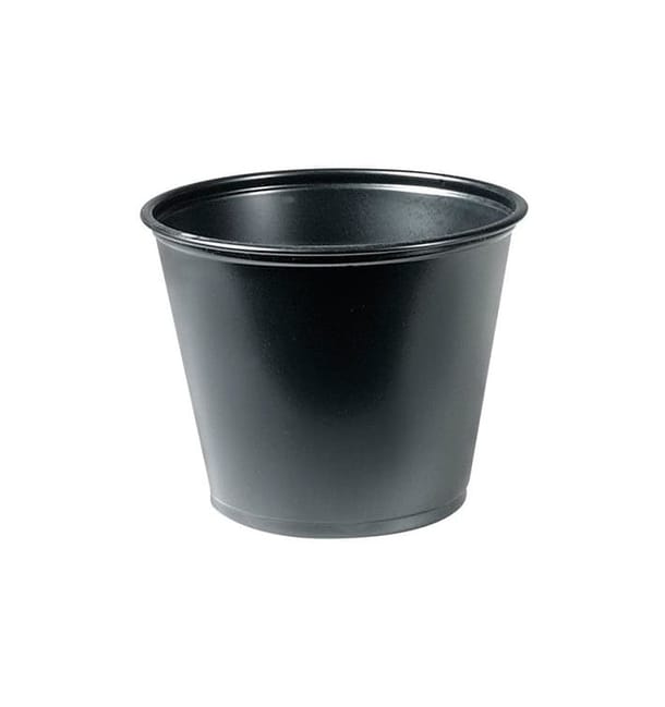 Tarrina de Plastico PP para Salsas Negra 165ml Ø73mm (2500 Uds) Tarrina de Plastico PP para Salsas Negra 165ml Ø73mm (2500 Uds)