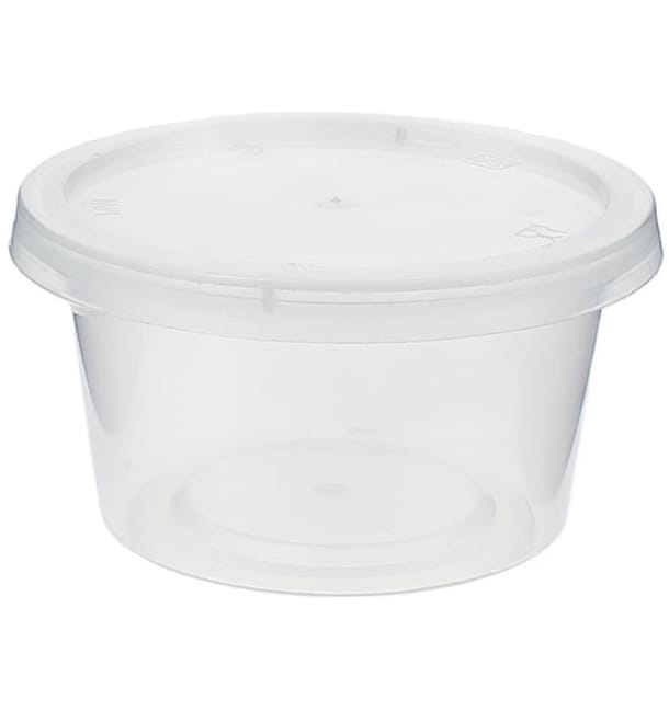 Tarrina Plastico Salsas con Tapa 120ml (1000 Uds) Tarrina Plastico Salsas con Tapa 120ml (1000 Uds)