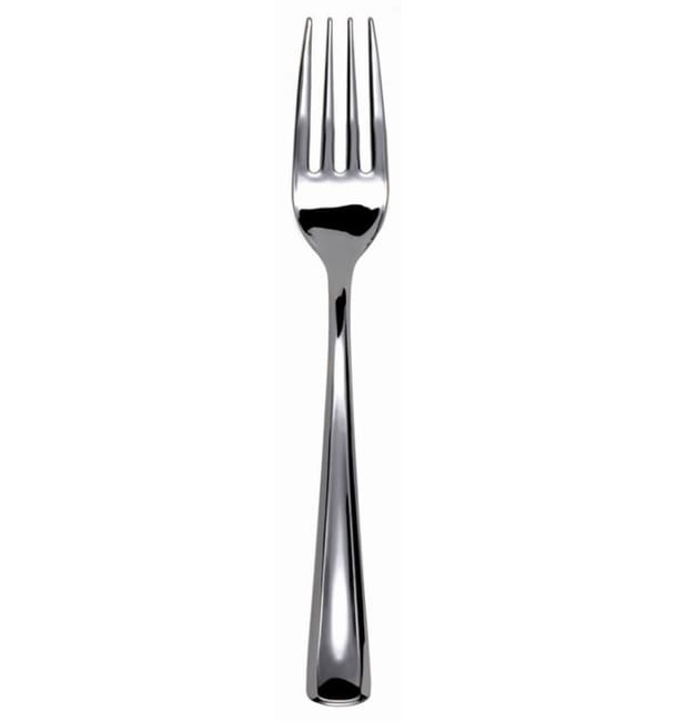 Tenedor de Plastico Metalizado 150mm (50 Uds) Tenedor de Plastico Metalizado 150mm (50 Uds)