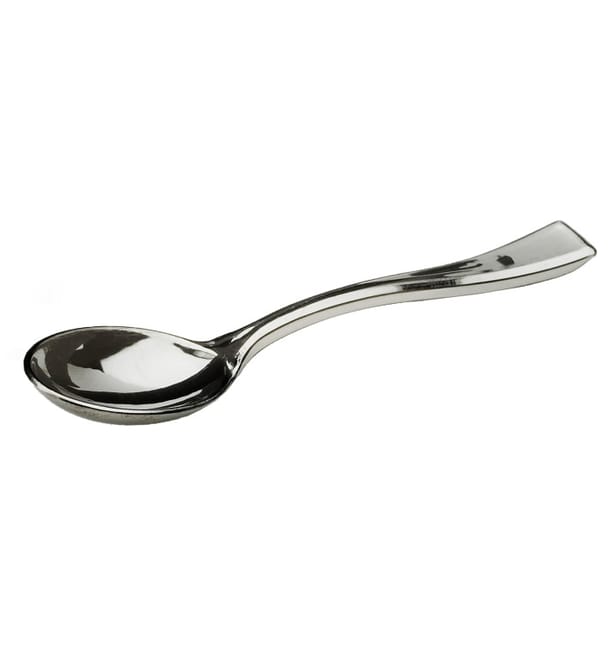 Cucharilla de Plastico Metalizada 130mm (1.000 Uds) Cucharilla de Plastico Metalizada 130mm (1.000 Uds)