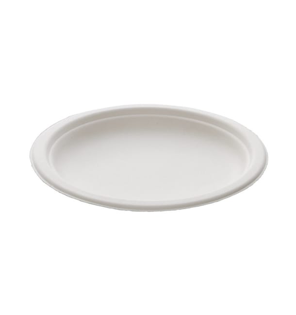 Plato Caña de Azucar Blanco Ø180mm (25 Uds) Plato Caña de Azucar Blanco Ø180mm (25 Uds)