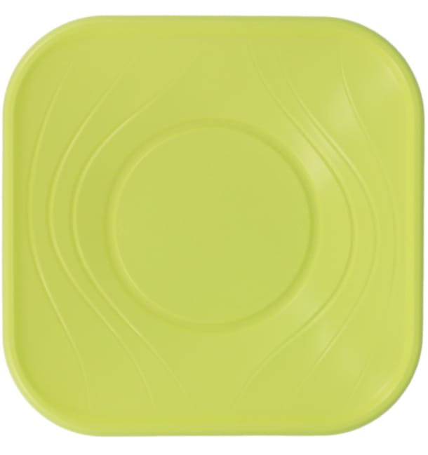 Bol de Plastico PP "X-Table" Cuadrado Lima 180x180mm (120 Uds) Bol de Plastico PP "X-Table" Cuadrado Lima 180x180mm (120 Uds)