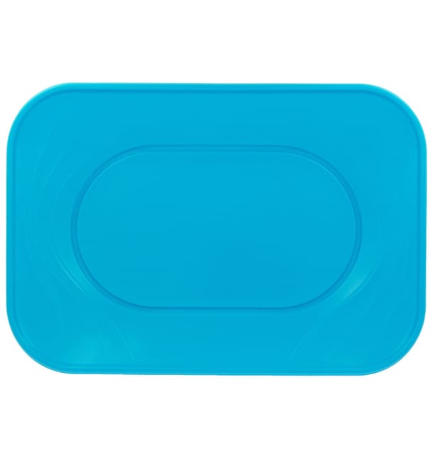Bandeja de Plastico PP "X-Table" Turquesa 330x230mm (2 Uds) Bandeja de Plastico PP "X-Table" Turquesa 330x230mm (2 Uds)