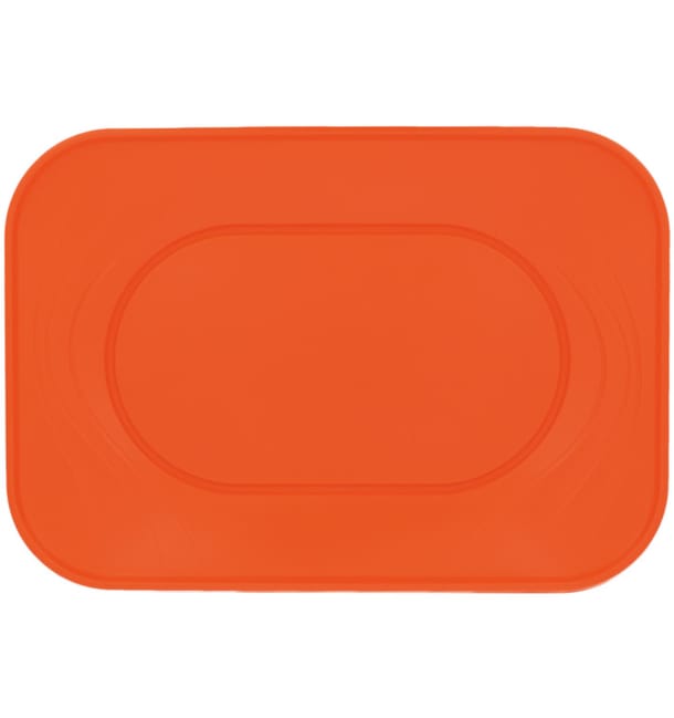 Bandeja de Plastico PP "X-Table" Naranja 330x230mm (2 Uds)