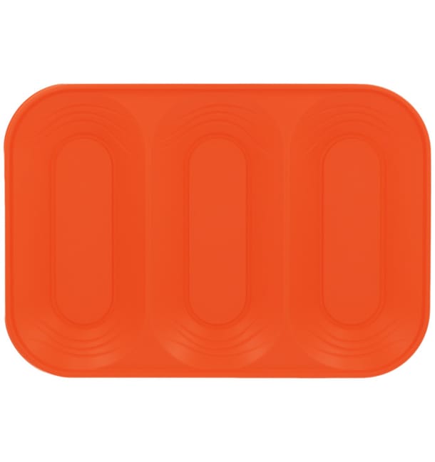 Bandeja de Plastico PP "X-Table" 3C Naranja 330x230mm (30 Uds) Bandeja de Plastico PP "X-Table" 3C Naranja 330x230mm (30 Uds)