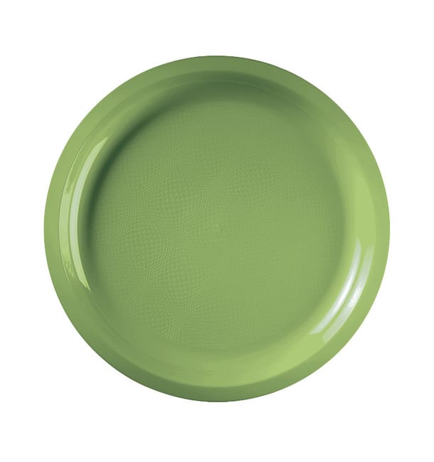 Plato de Plastico Verde Lima Round PP Ø290mm (25 Uds) Plato de Plastico Verde Lima Round PP Ø290mm (25 Uds)