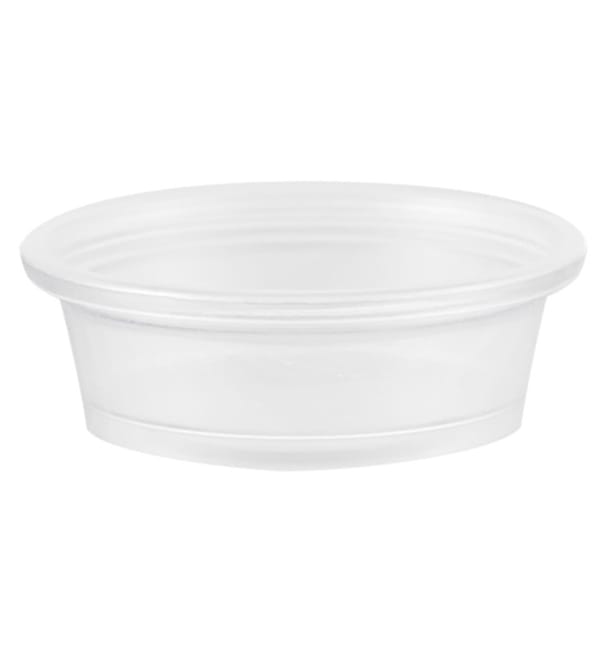 Tarrina de Plastico PP para Salsas 15ml Ø48mm (125 Uds) Tarrina de Plastico PP para Salsas 15ml Ø48mm (125 Uds)