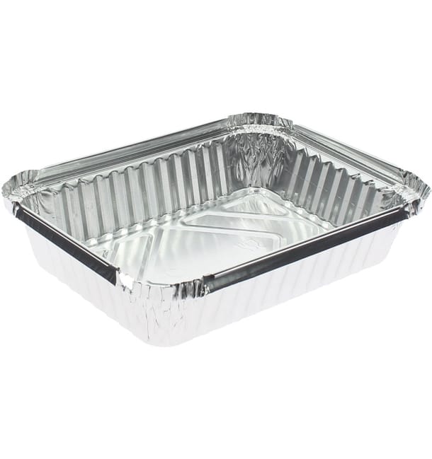 Bandeja Aluminio 6C. 650ml 191x141x33mm (100 Uds) Bandeja Aluminio 6C. 650ml 191x141x33mm (100 Uds)