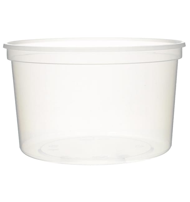 Tarrina de Plastico Transparente PP 500ml Ø11,5cm (500 Uds) Tarrina de Plastico Transparente PP 500ml Ø11,5cm (500 Uds)