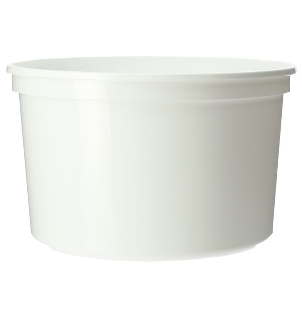 Tarrina de Plastico Blanca PP 500ml Ø11,5cm (500 Uds) Tarrina de Plastico Blanca PP 500ml Ø11,5cm (500 Uds)