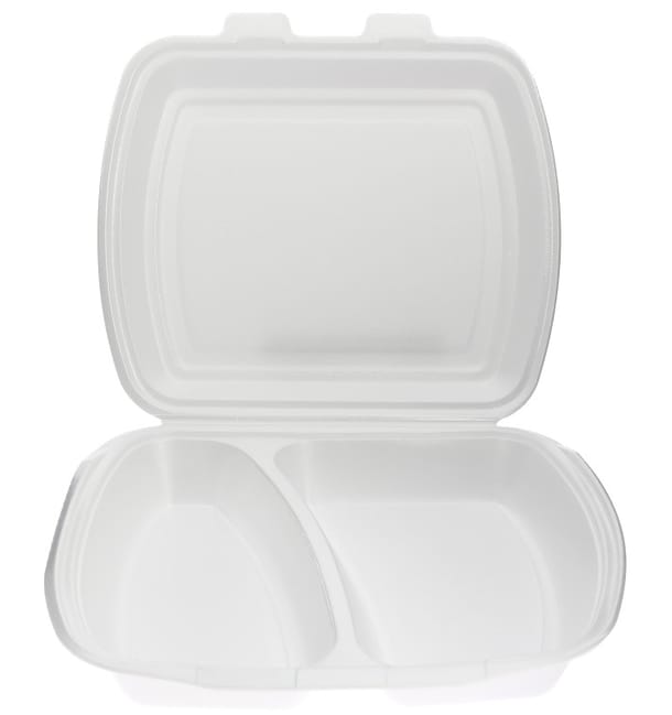 Envase Foam MenuBox 2 C. Blanco 240x210x70mm (125 Uds) Envase Foam MenuBox 2 C. Blanco 240x210x70mm (125 Uds)