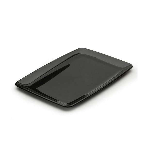 Bandeja Plastico Rectangular Dura Negro 20x28 cm (20 Uds) Bandeja Plastico Rectangular Dura Negro 20x28 cm (20 Uds)