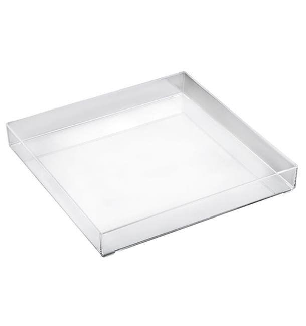 Bandeja Plastico Tray Transparente 30x30cm (1 Ud) Bandeja Plastico Tray Transparente 30x30cm (1 Ud)