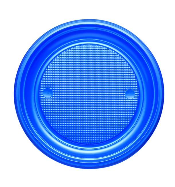 Plato de Plastico PS Llano Azul Oscuro Ø170mm (50 Uds) Plato de Plastico PS Llano Azul Oscuro Ø170mm (50 Uds)