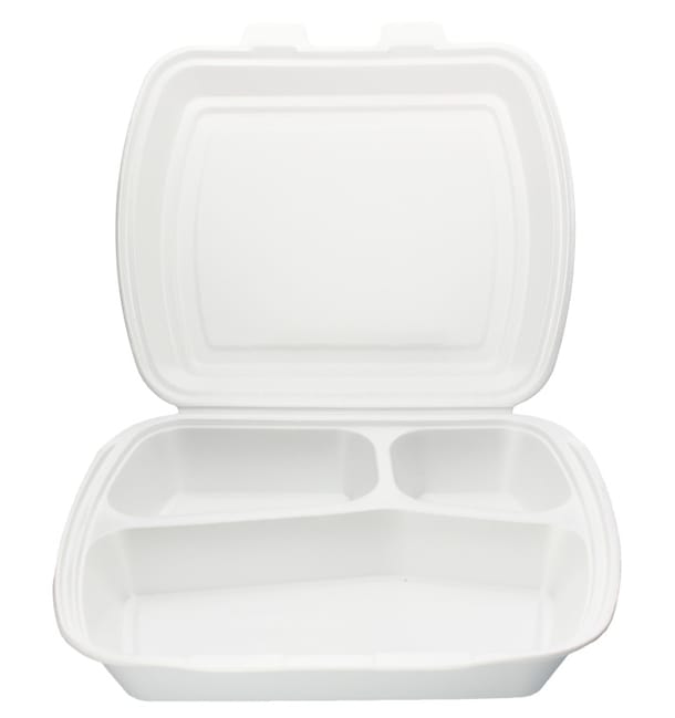 Envase Foam MenuBox 3 C. 240x210x70mm (50 Uds) Envase Foam MenuBox 3 C. 240x210x70mm (50 Uds)