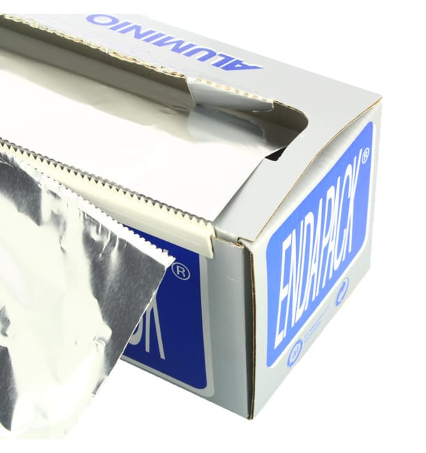 Bobina de Aluminio 40cm x 300m 4Kg en Dispensador (1 Ud) Bobina de Aluminio 40cm x 300m 4Kg en Dispensador (1 Ud)
