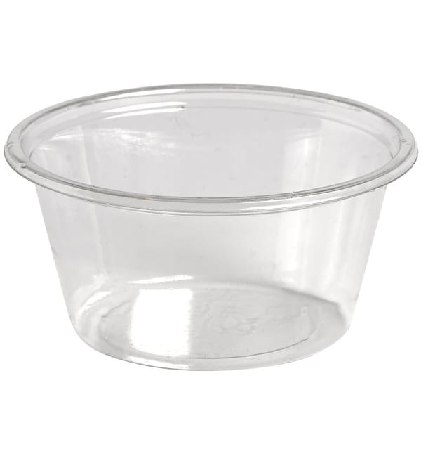Tarrina de Plastico PET para Salsas 60ml Ø62mm (2500 Uds) Tarrina de Plastico PET para Salsas 60ml Ø62mm (2500 Uds)