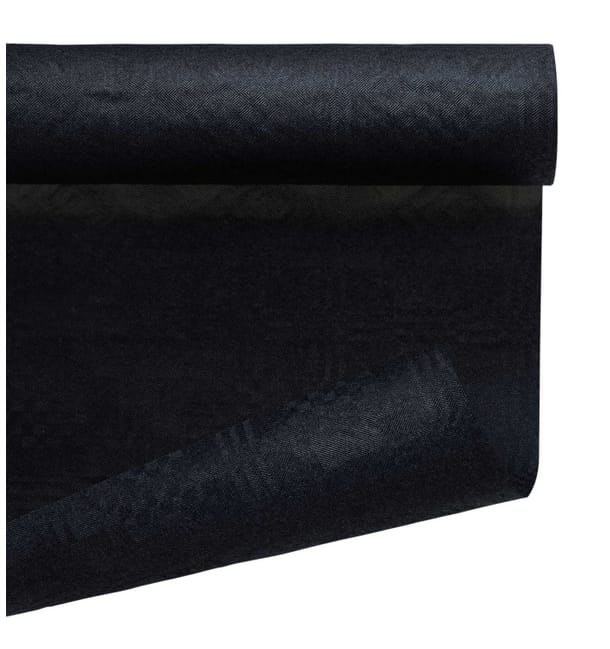 Mantel de Papel Rollo Negro 1,2x7m (1 Ud) Mantel de Papel Rollo Negro 1,2x7m (1 Ud)