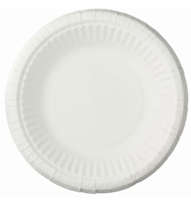 Plato Hondo de Papel Blanco Ø19cm (50 Uds) Plato Hondo de Papel Blanco Ø19cm (50 Uds)
