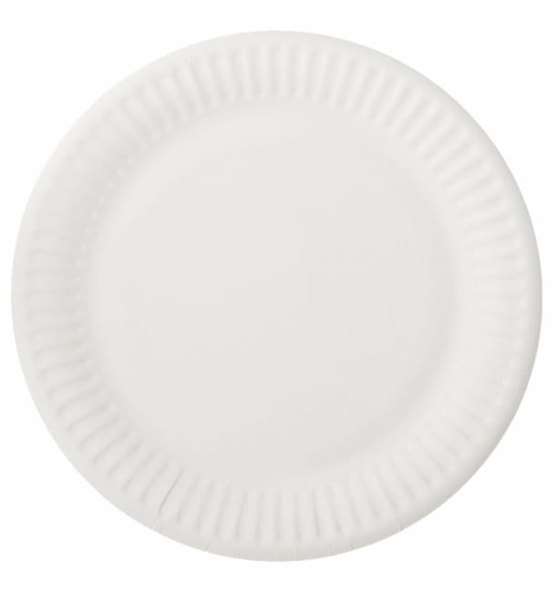 Plato de Papel Blanco Ø15 cm (2000 Uds) Plato de Papel Blanco Ø15 cm (2000 Uds)