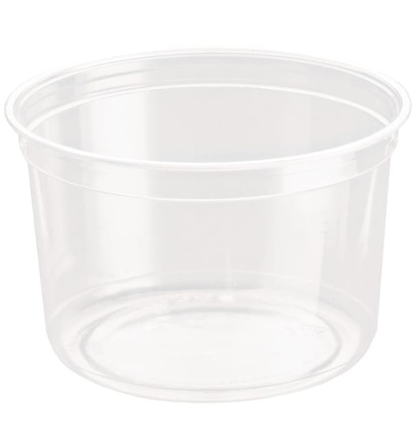 Tarrina de Plastico rPET DeliGourmet 16 Oz/473ml (50 Uds) Tarrina de Plastico rPET DeliGourmet 16 Oz/473ml (50 Uds)