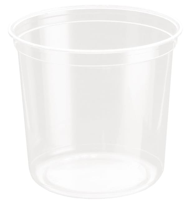 Tarrina de Plastico rPET DeliGourmet 24 Oz/710ml (50 Uds) Tarrina de Plastico rPET DeliGourmet 24 Oz/710ml (50 Uds)