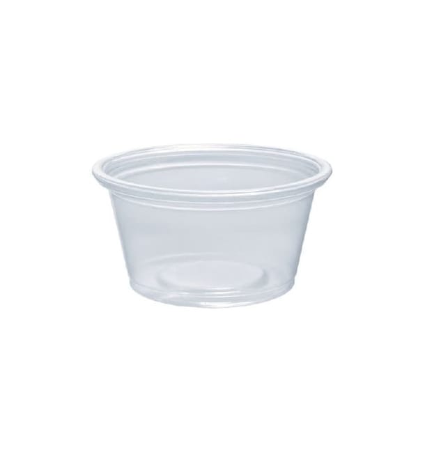 Tarrina de Plastico PP para Salsas 25ml Ø48mm (125 Uds) Tarrina de Plastico PP para Salsas 25ml Ø48mm (125 Uds)