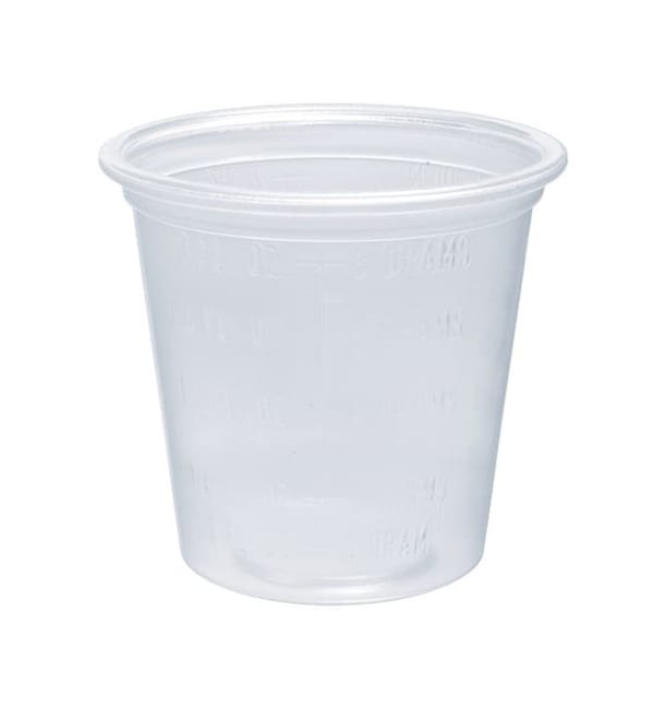 Tarrina PP para Salsas Graduada 35ml Ø48mm (2500 Uds) Tarrina PP para Salsas Graduada 35ml Ø48mm (2500 Uds)