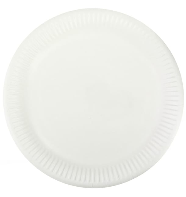 Plato de Papel Blanco Ø23 cm (1000 Uds) Plato de Papel Blanco Ø23 cm (1000 Uds)