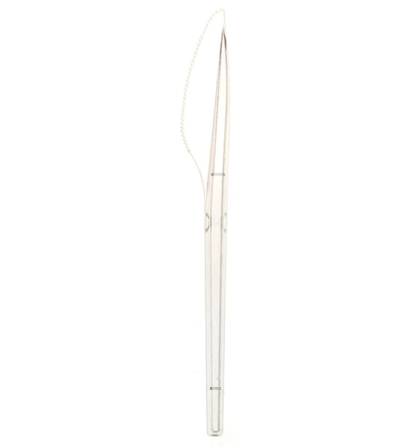 Cuchillo de Plastico PS Transparente 170mm (100 Uds) Cuchillo de Plastico PS Transparente 170mm (100 Uds)